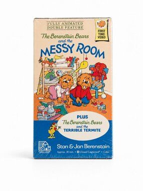 Berenstain Bears Messy Room Terrible Termite VHS Sealed Vintage Kids Kidcore